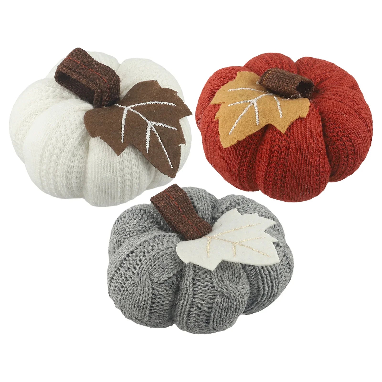 Autumn Harvest Plush Pumpkin – Woven Cosy Cabin Decor