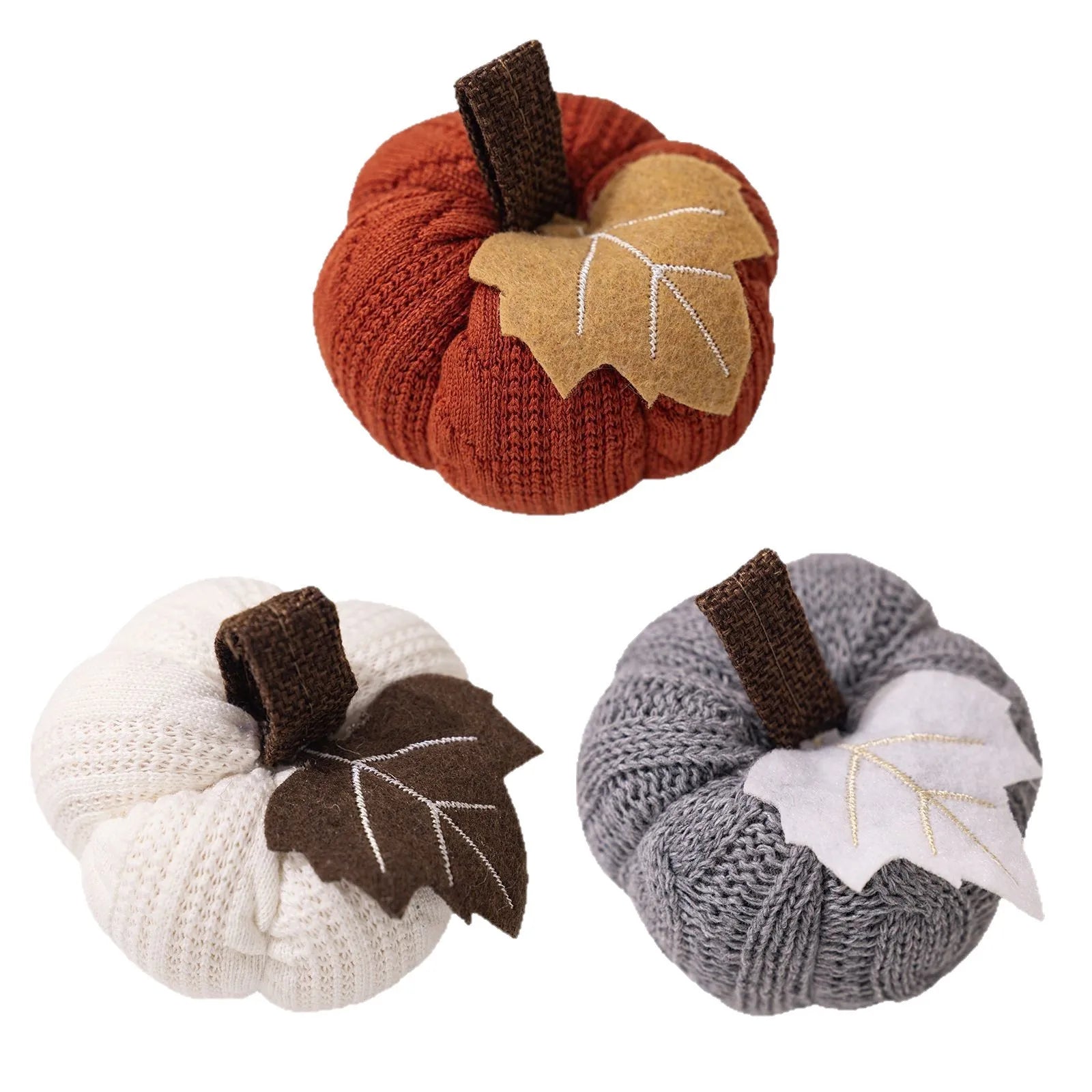 Autumn Harvest Plush Pumpkin – Woven Cosy Cabin Decor