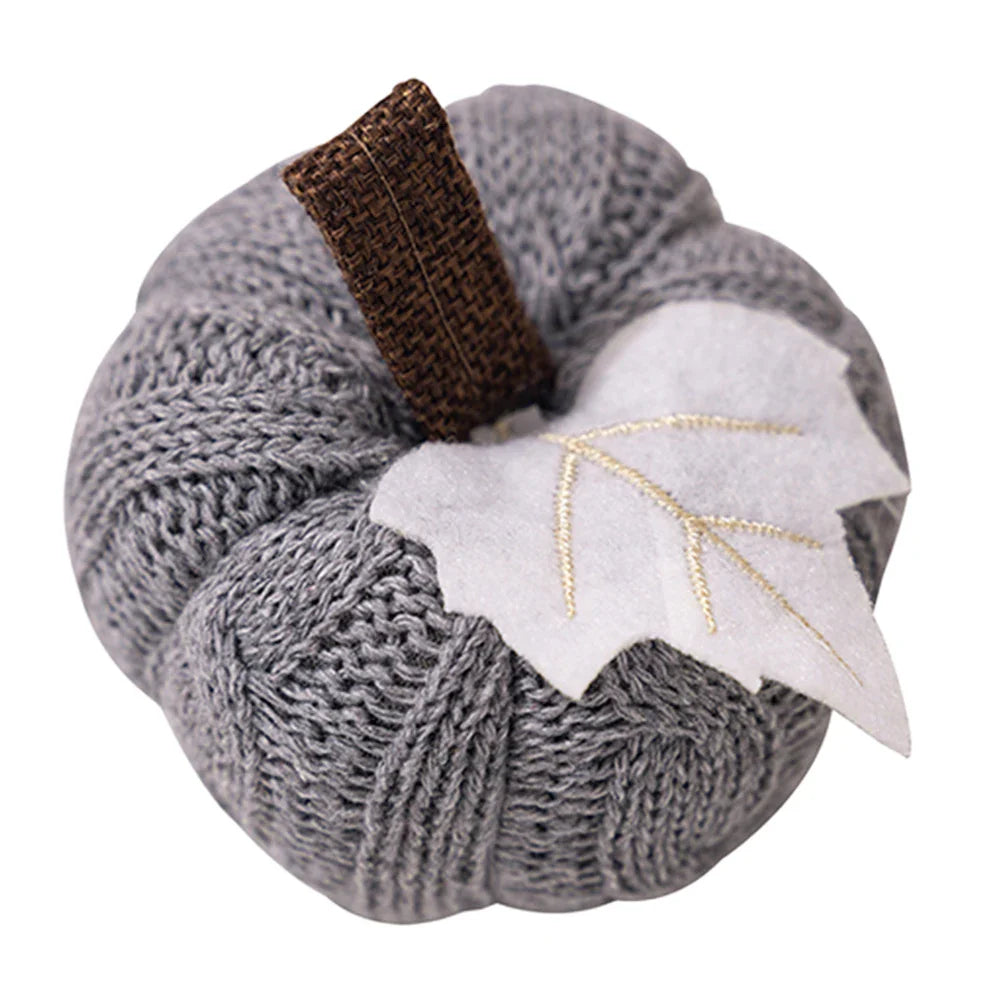Autumn Harvest Plush Pumpkin – Woven Cosy Cabin Decor